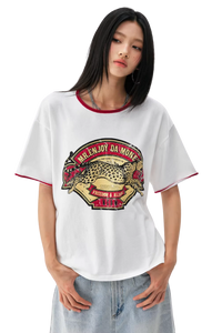 MEDM Cheetah Print Tee
