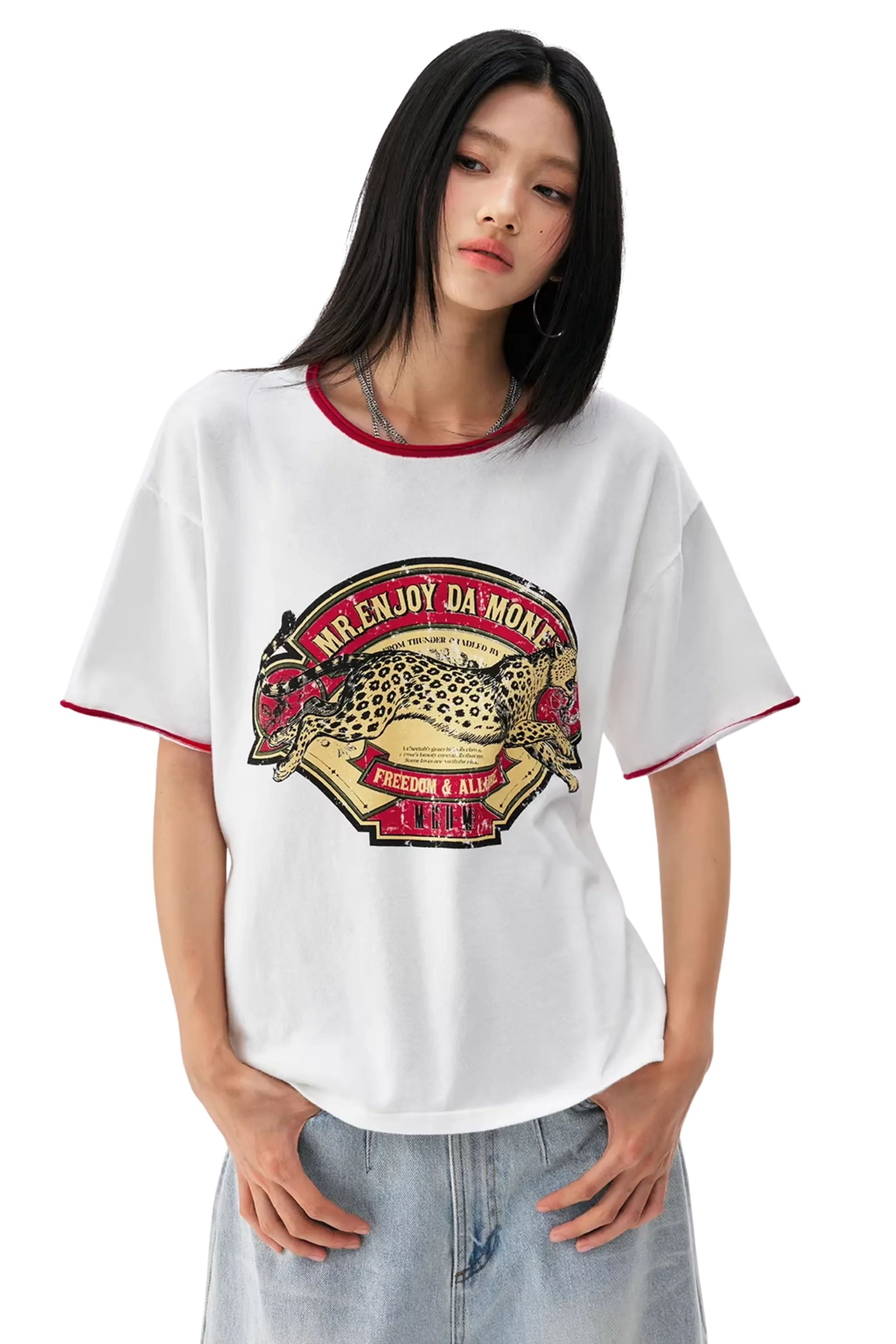 MEDM Cheetah Print Tee