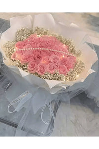 52 Roses Flowers Bouquet & Led Light Everlasting Soap Roses