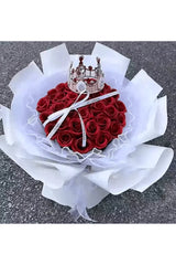 52 Roses Flowers Bouquet & Led Light Everlasting Soap Roses
