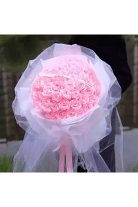 52 Roses Flowers Bouquet & Led Light Everlasting Soap Roses
