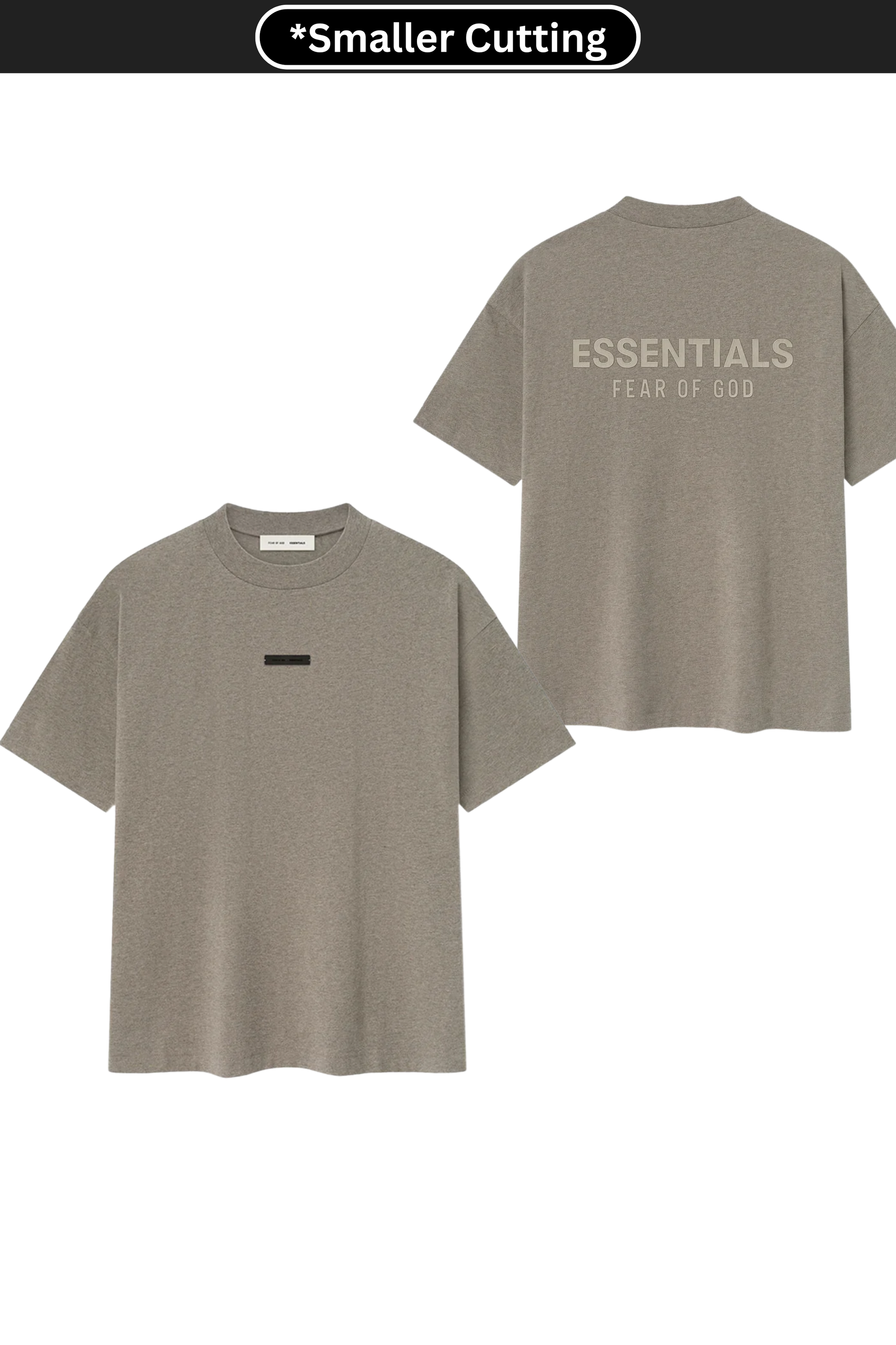 [Smaller Cutting] SS25 Essentials Fear Of God Classic Fit Tee HOMESTEAD HEATHER