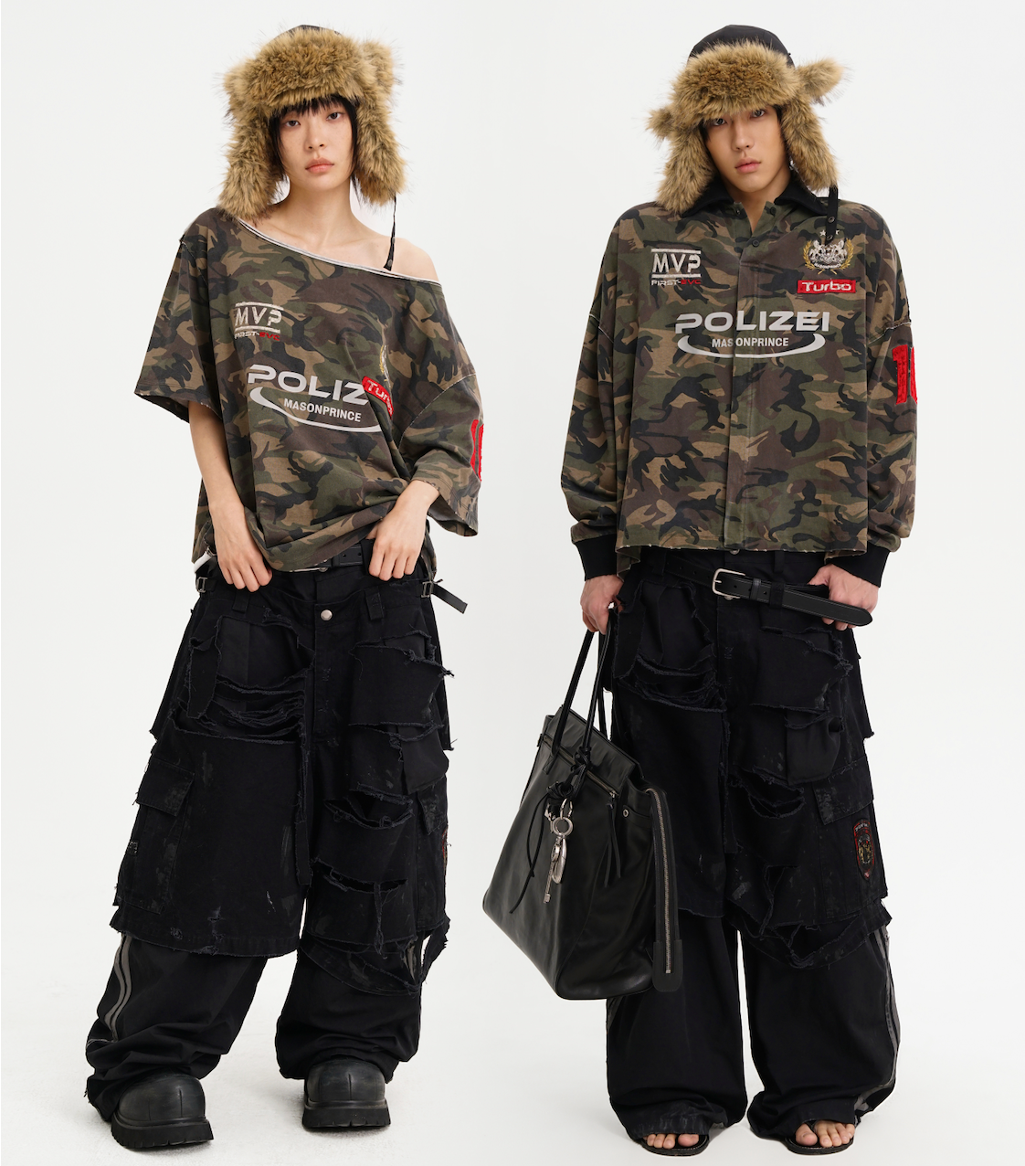 Masonprince  Camouflage Inclusive Knitted Top