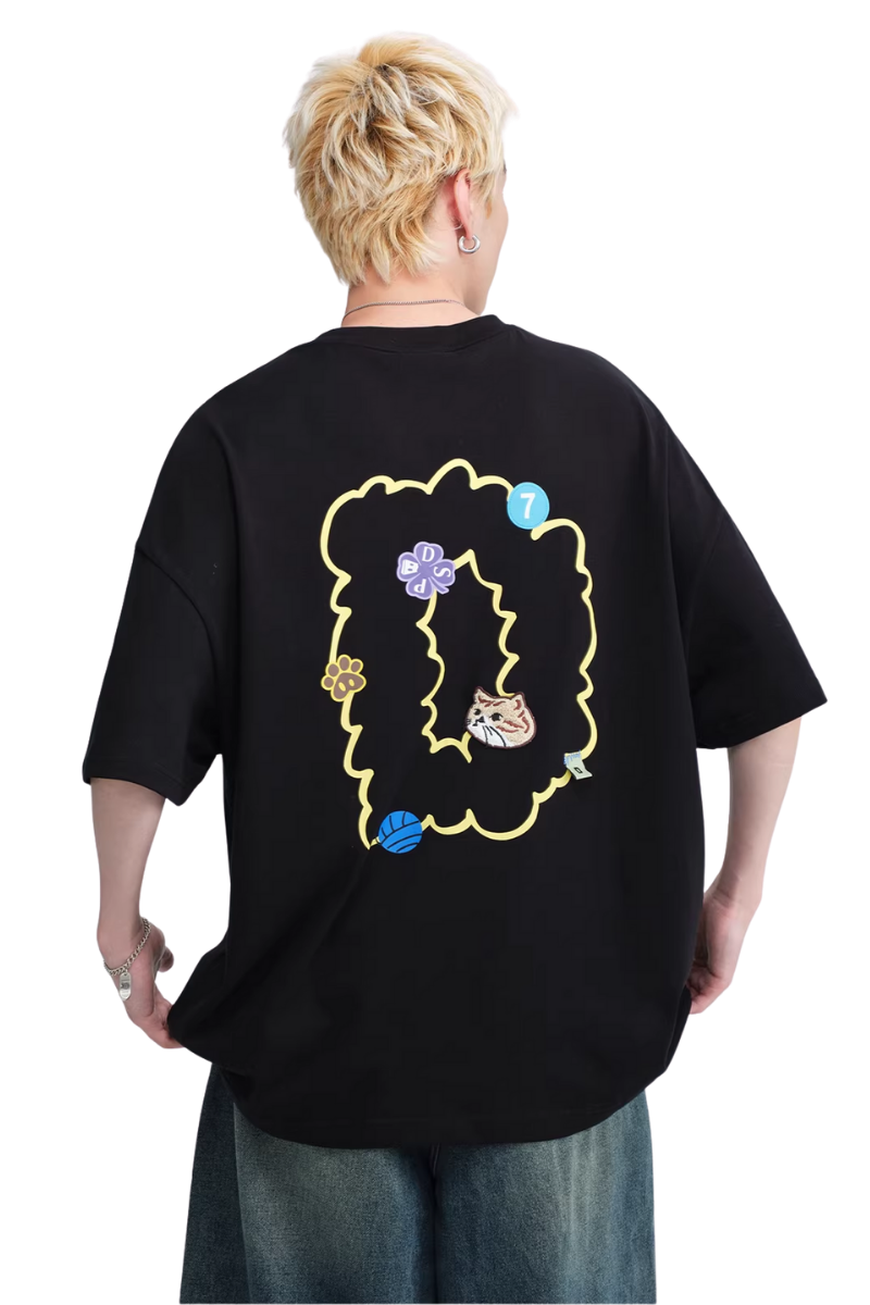 Dangerous People Playful Cat Tee