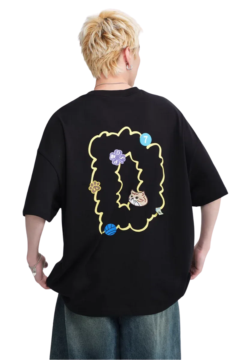 Dangerous People Playful Cat Tee