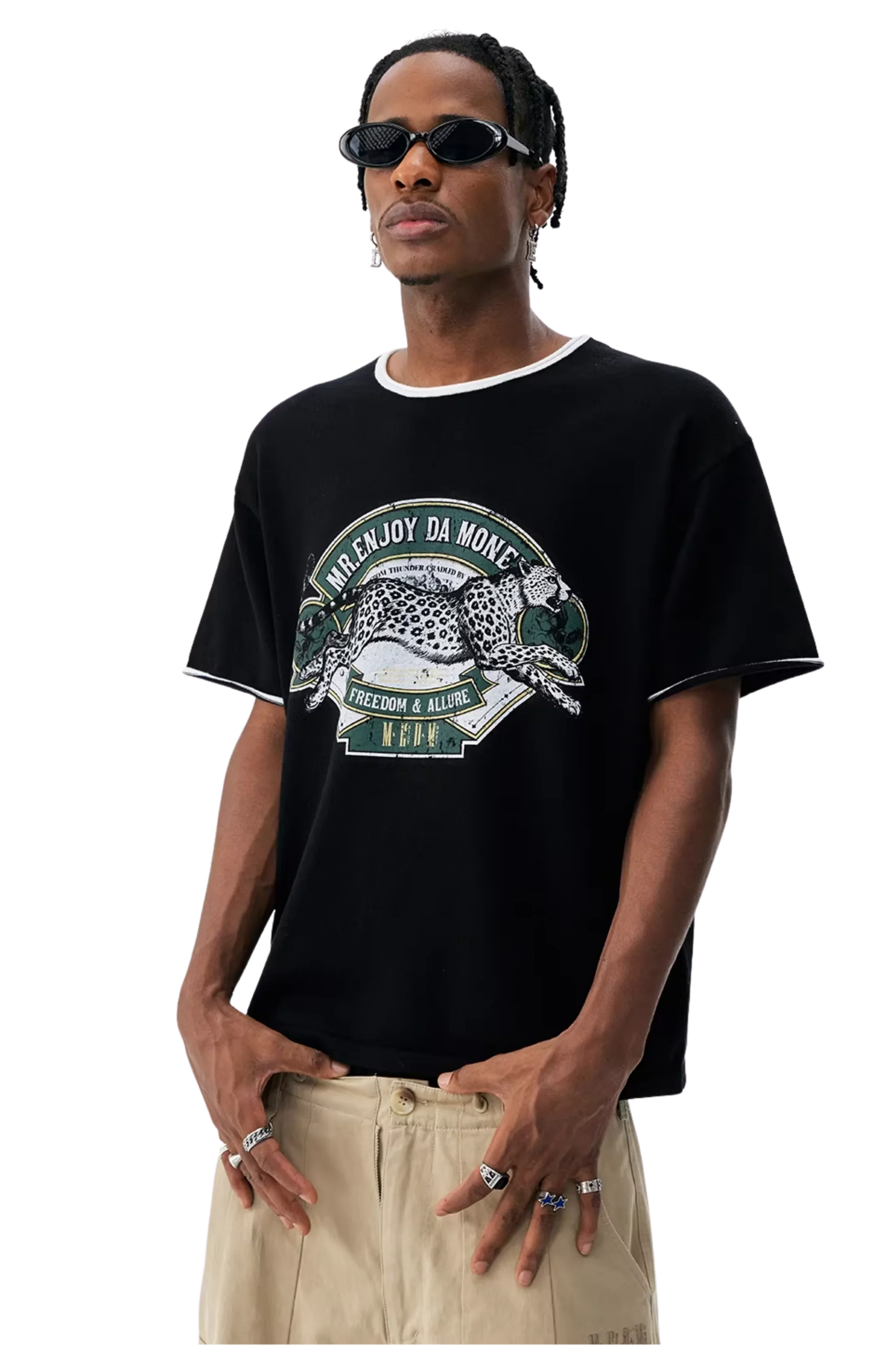 MEDM Cheetah Print Tee