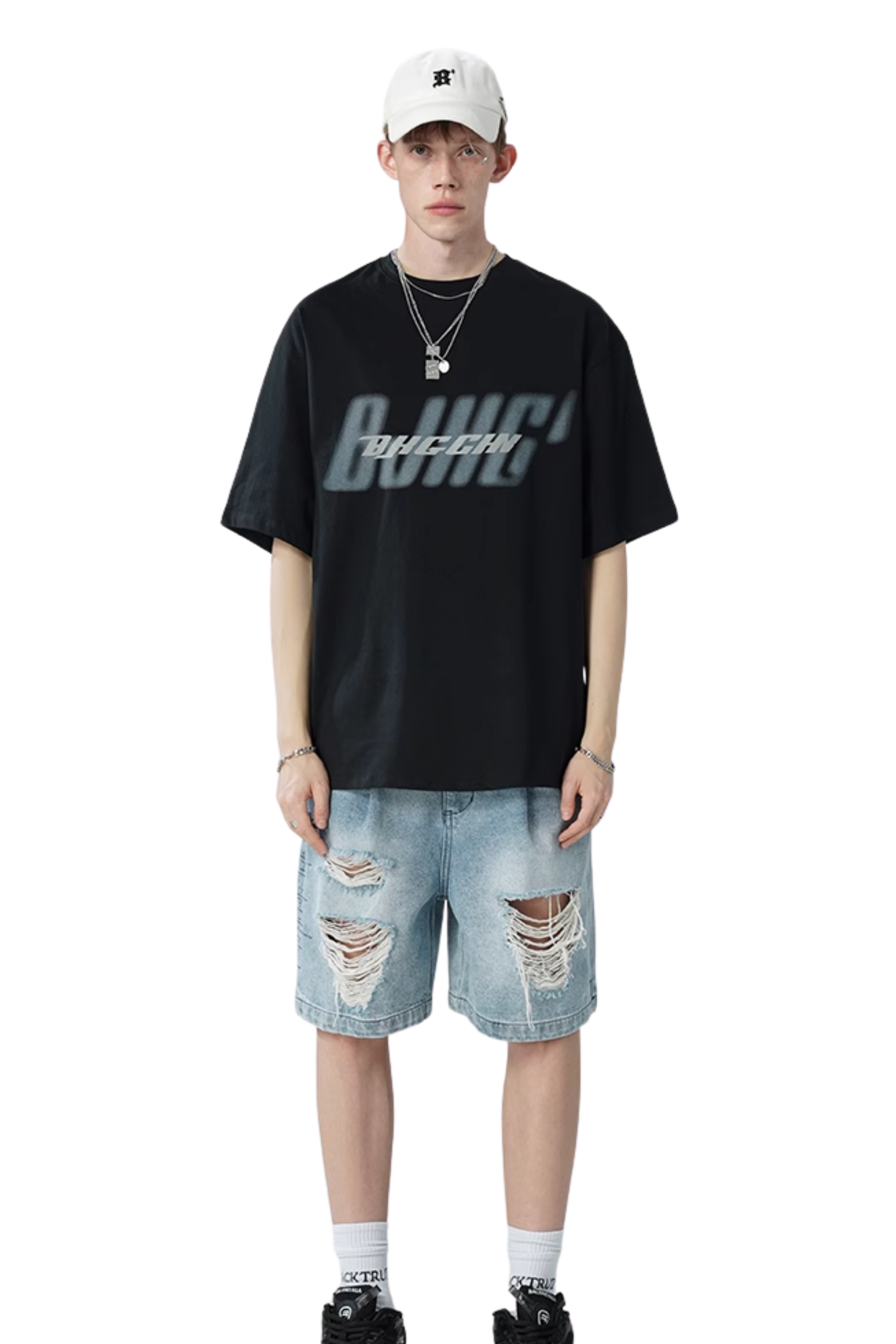 BJHG 3M Reflective Double Print Cotton Tee