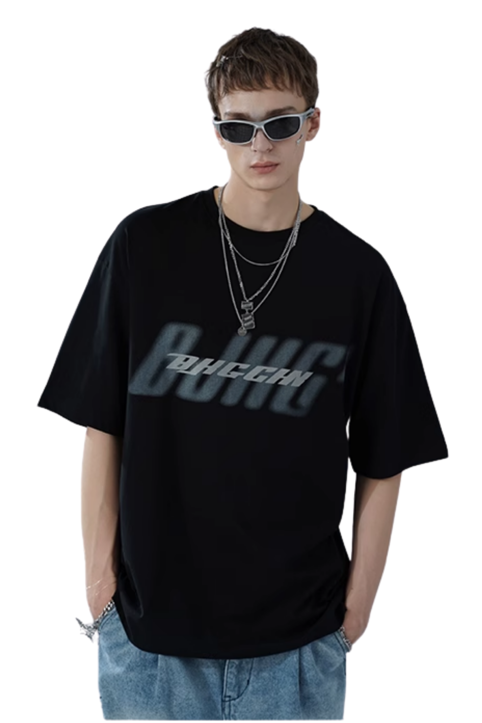 BJHG 3M Reflective Double Print Cotton Tee