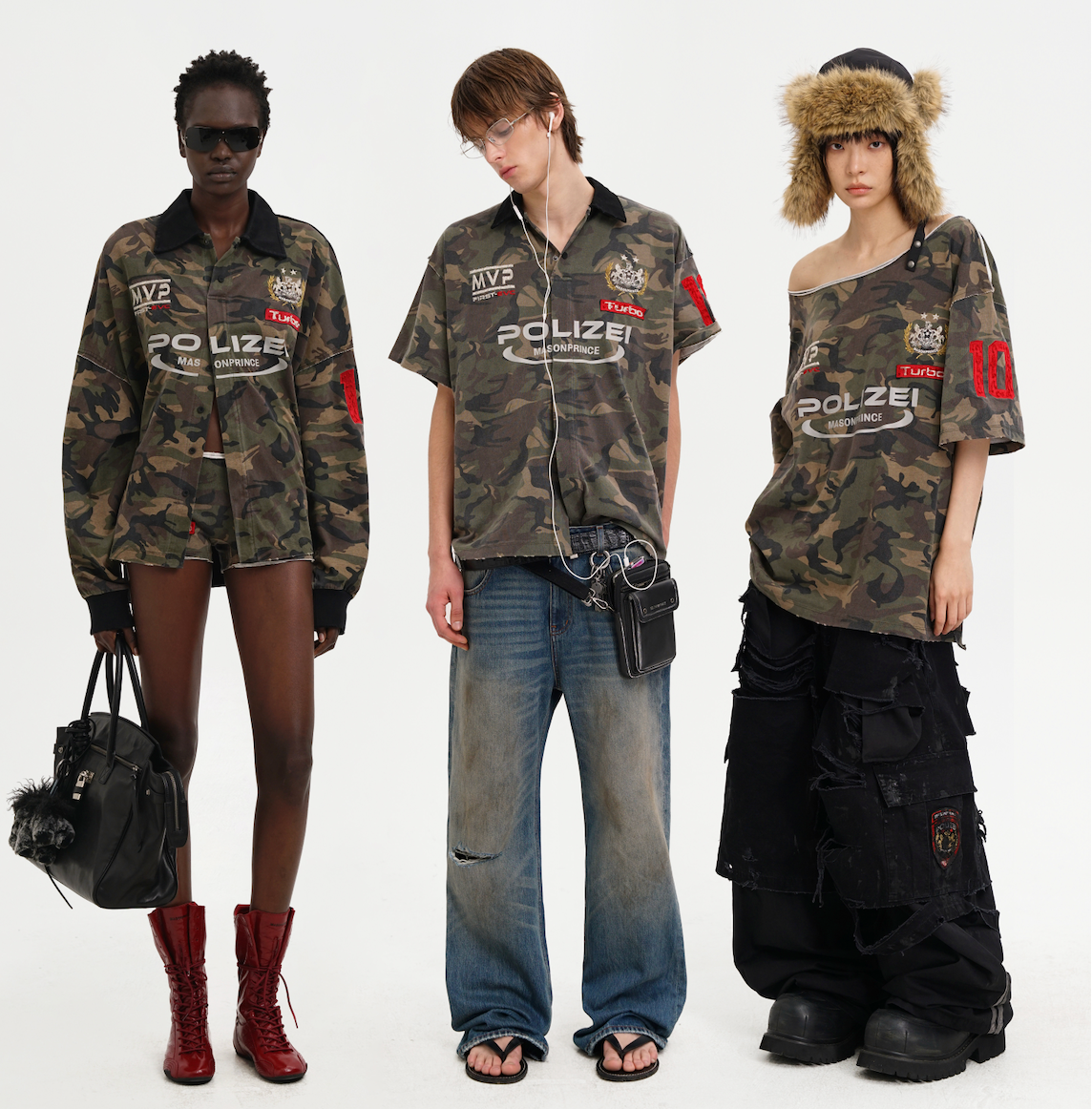 Masonprince  Camouflage Inclusive Knitted Top