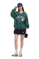 Dangerous People V neck Baseball Long Sleeve Tee