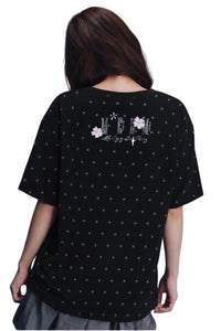 MEDM × Iria Mailbox Co-branded Cat Star Print Slim Fit Tee