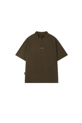 BJHG Men Stand‑Collar Short Sleeve Polo Summer American Casual Quick Dry Top