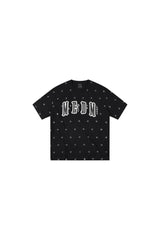 MEDM Glitter Star Double-Layer Short-Sleeve Top