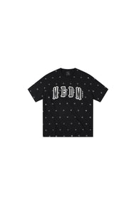MEDM Glitter Star Double-Layer Short-Sleeve Top