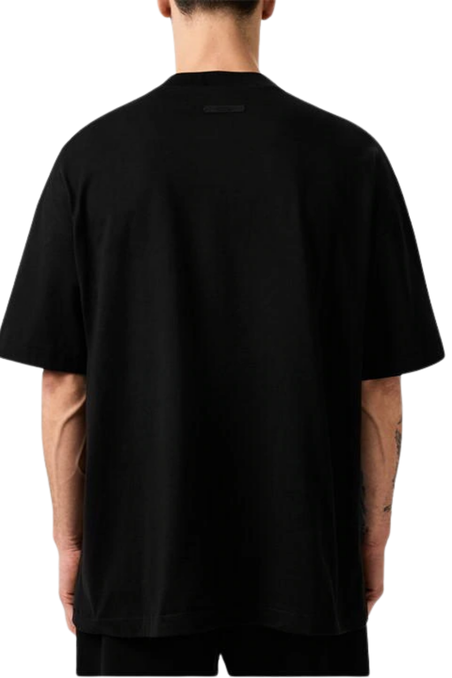 Fear Of God Essentials FW24 Jersey Crewneck Tee Black Oversize [125BT244190F]