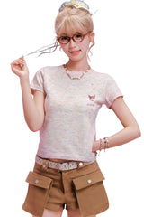 MEDM x Sanrio Kuromi Embroidered Tee