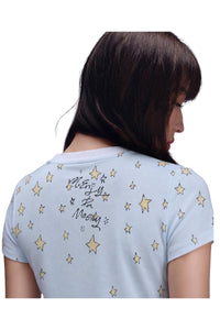 MEDM x Iria Mailbox Star Snow Lady Print Women Tee
