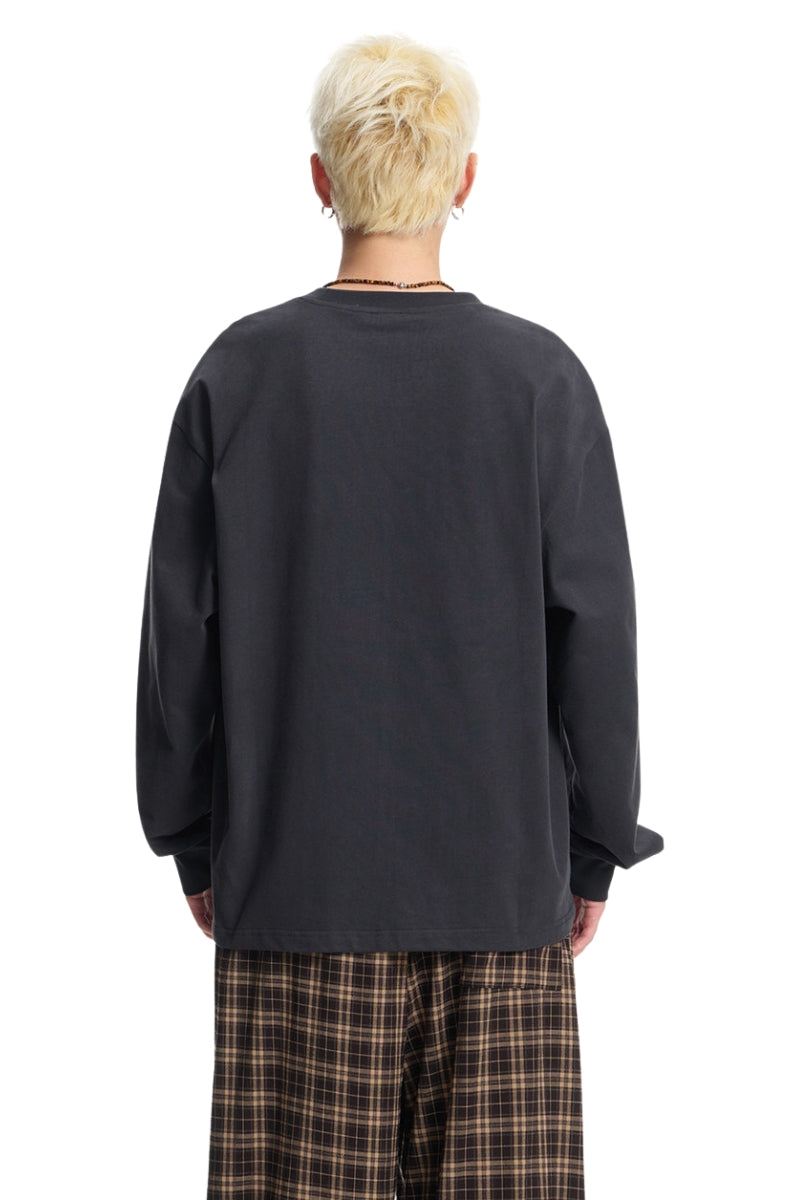 Dangerouspeople｜American Vintage 100% Cotton Long Sleeve Poster Print Tee