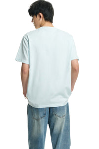 Dangerouspeople DSP Asymmetrical Eye Plaid Patch Fruit Print Casual Tee