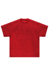 Masonprince   Embroidered Old Short-Sleeved Top