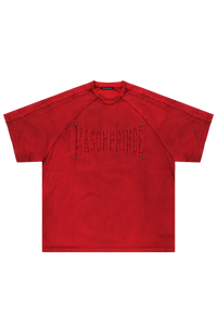 Masonprince   Embroidered Old Short-Sleeved Top
