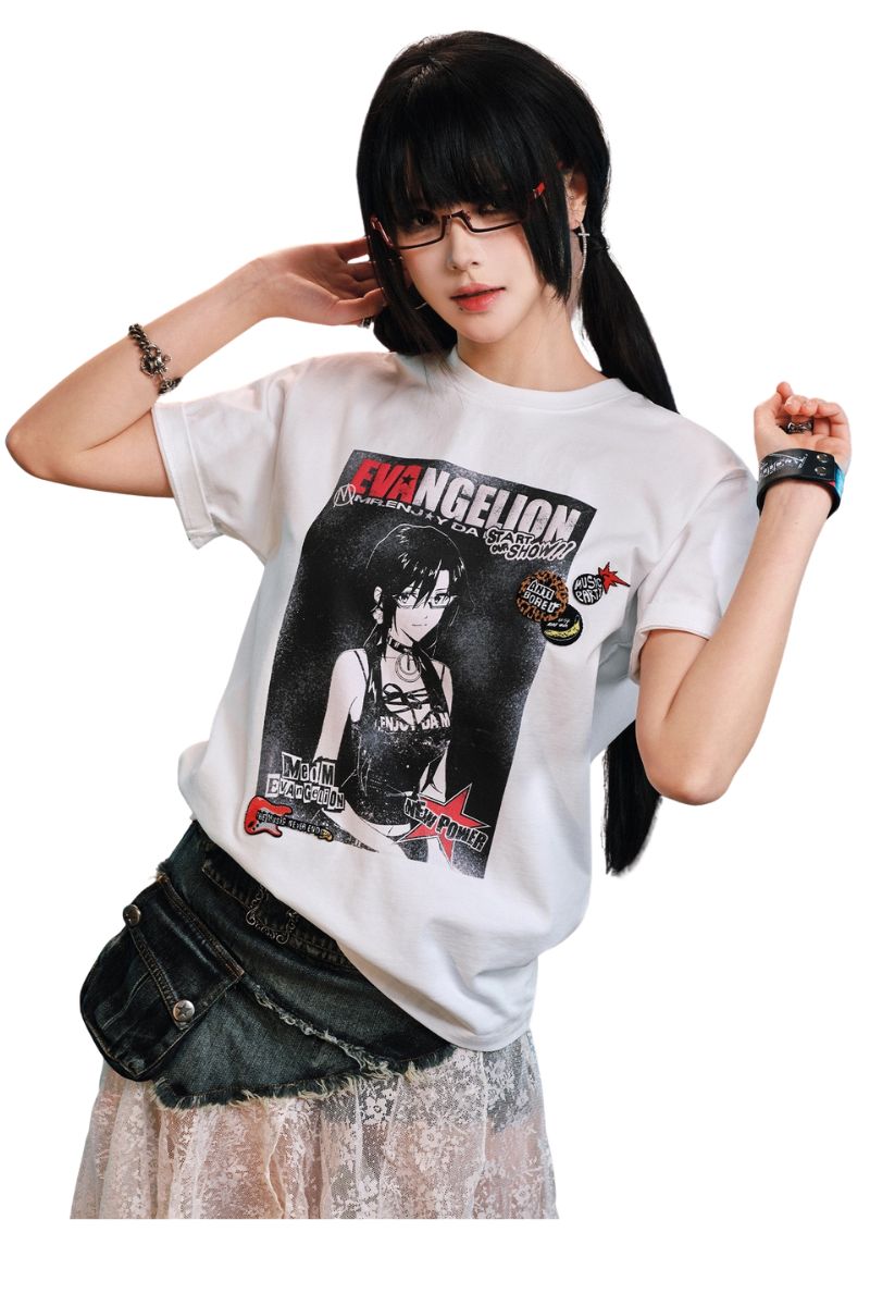 MEDM x EVA NEVER END Series Character Poster T-Shirt