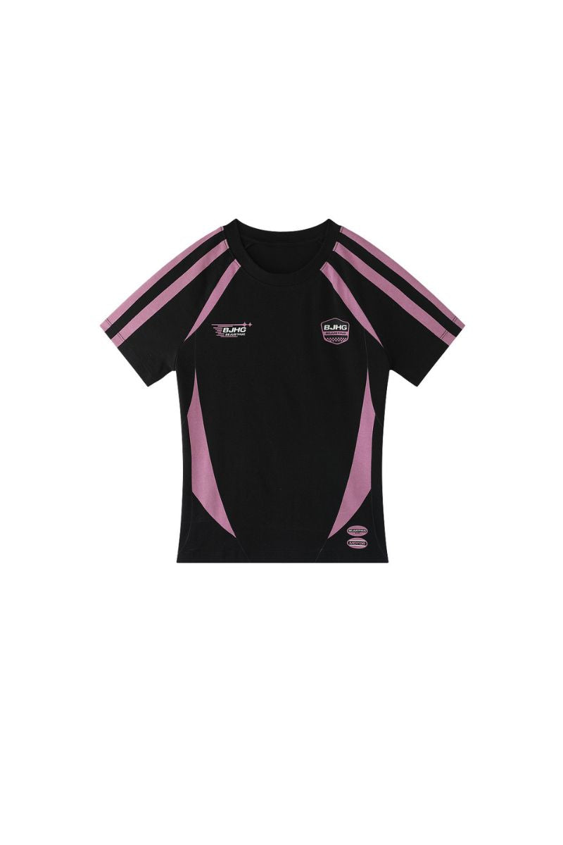 BJHG｜American Sports Raglan Short Sleeve T‑Shirt, Women's