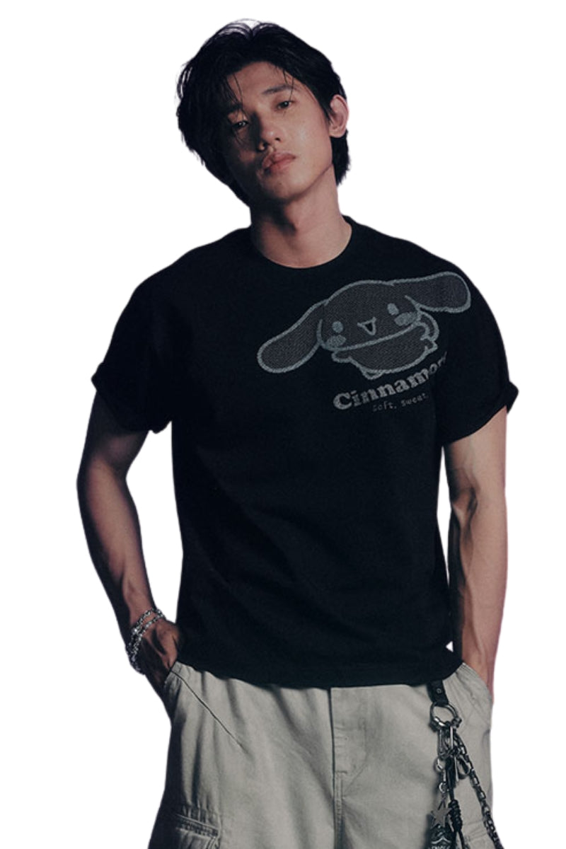 MEDM x Sanrio Cinnamoroll Glitter Print Couple T-Shirt