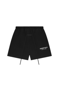 Fear Of God Essentials SS25 Soccer Fleece Shorts JET BLACK [160AS252000F]