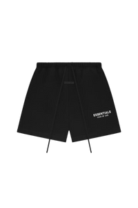 Fear Of God Essentials SS25 Soccer Fleece Shorts JET BLACK [160AS252000F]