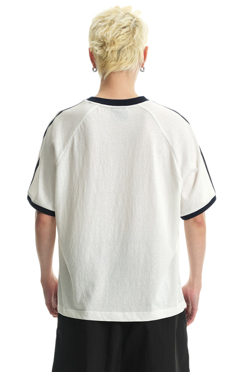 Dangerouspeople DSP Slim‑Fit Lightweight Raglan Sleeve Sporty Tee