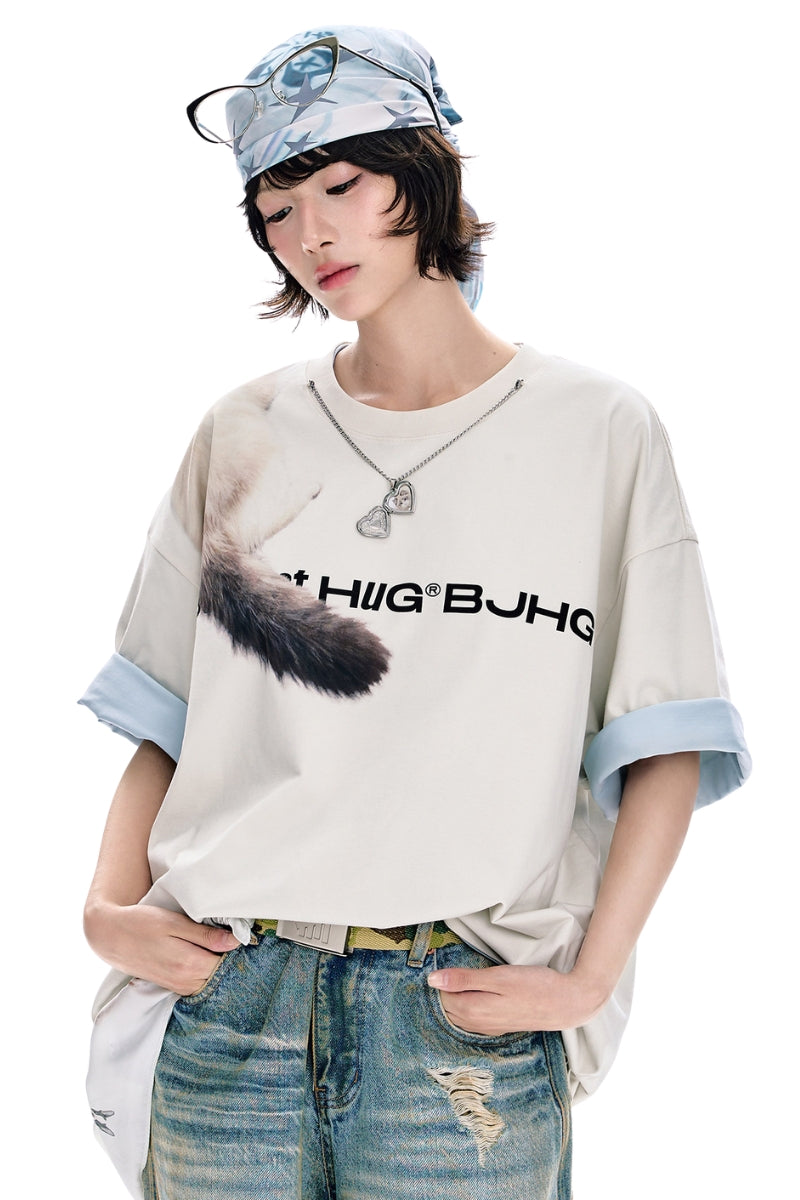 BJHG Streetwear Ragdoll Cat Graphic Tee | Quick‑Dry Couples Summer Short‑Sleeve Top