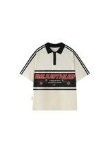 BJHG｜Retro Color‑Block Stripe Polo Shirt, Unisex