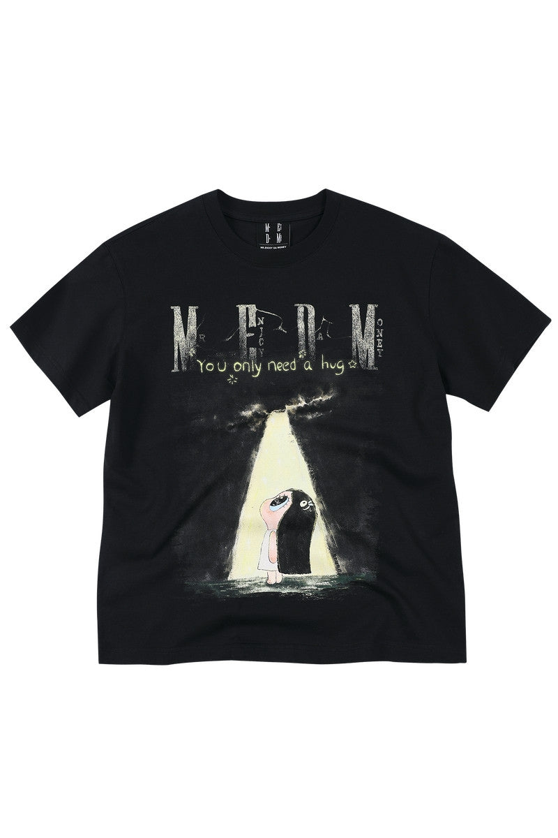 MEDM x Iria's Mailbox Sky Crack Glitter Logo Tee