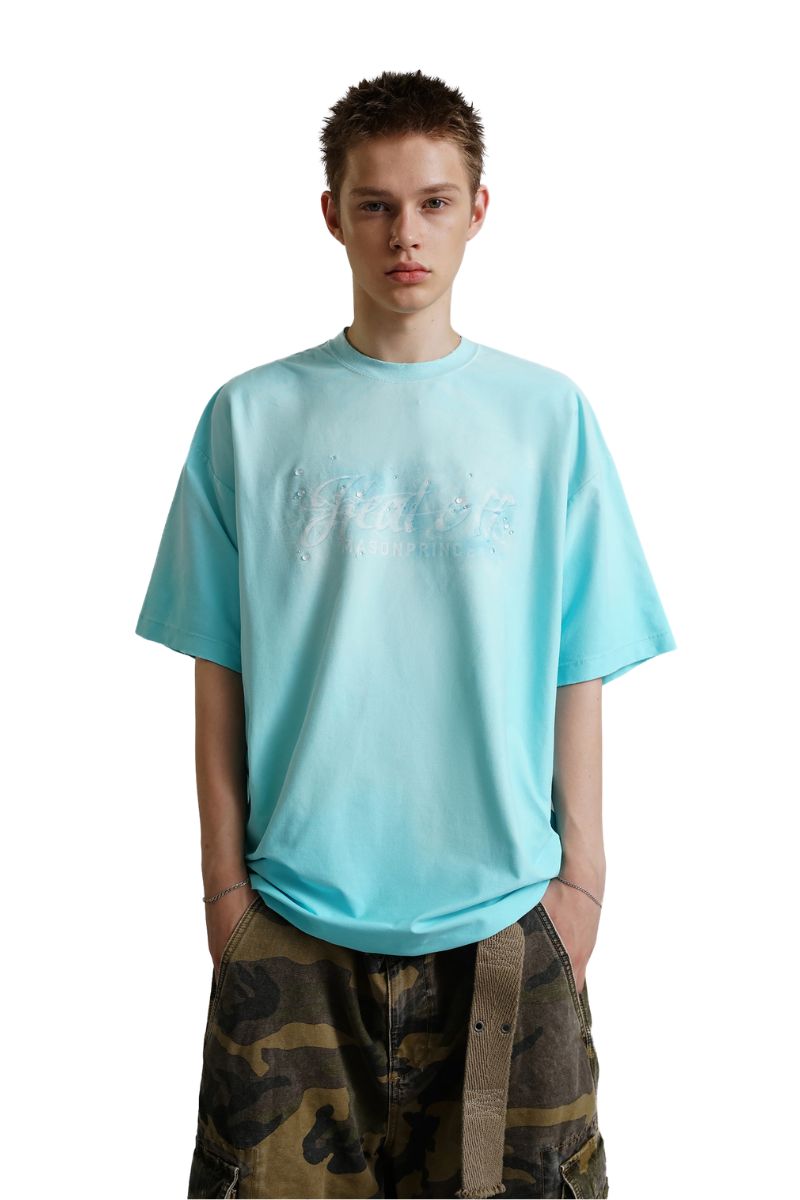 MASONPRINCE Ice Touch Cooling Beaded Short Sleeve Tee Two Styles