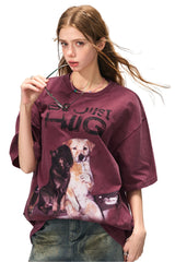 BJHG Funny Dog Loose T-Shirt | American Summer Unisex Tee