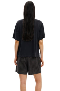 MASONPRINCE Sheer-Texture Tencel Linen Cotton Rip Tee