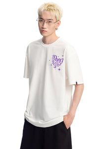 Dangerouspeople DSP Glitter Letter Print Sorona Cool‑Touch Unisex T‑Shirt