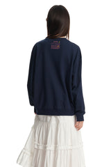 Dangerouspeople｜D Foam Print Drop Shoulder Crewneck