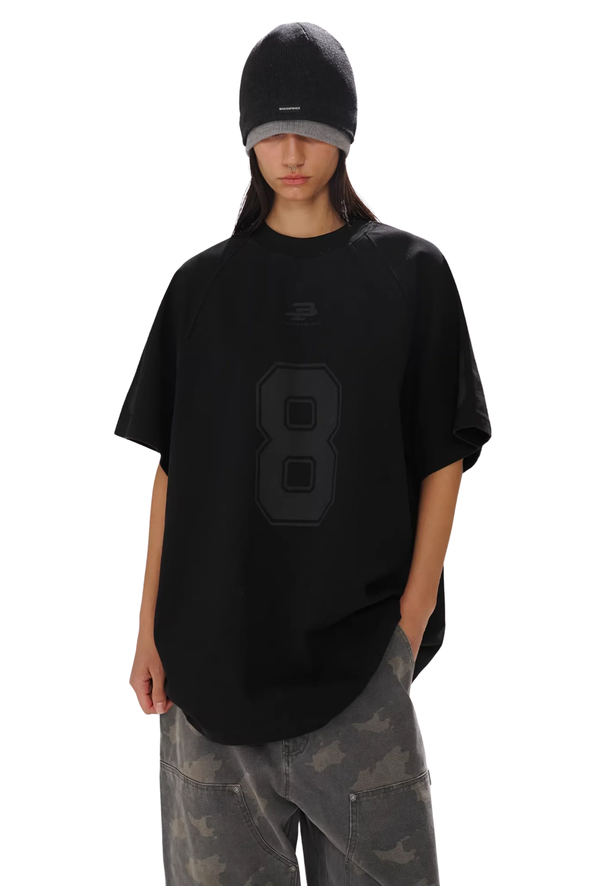 Masonprince No. 8 Jersey Style Cotton Tee