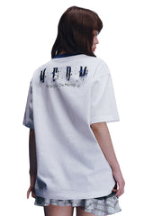 MEDM x Iria's Mailbox Starry Sky Glitter Print Cute Tee