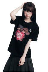 MEDM × ROSYDOEDIANTOYS | Dog Heart Matching Couple Tee