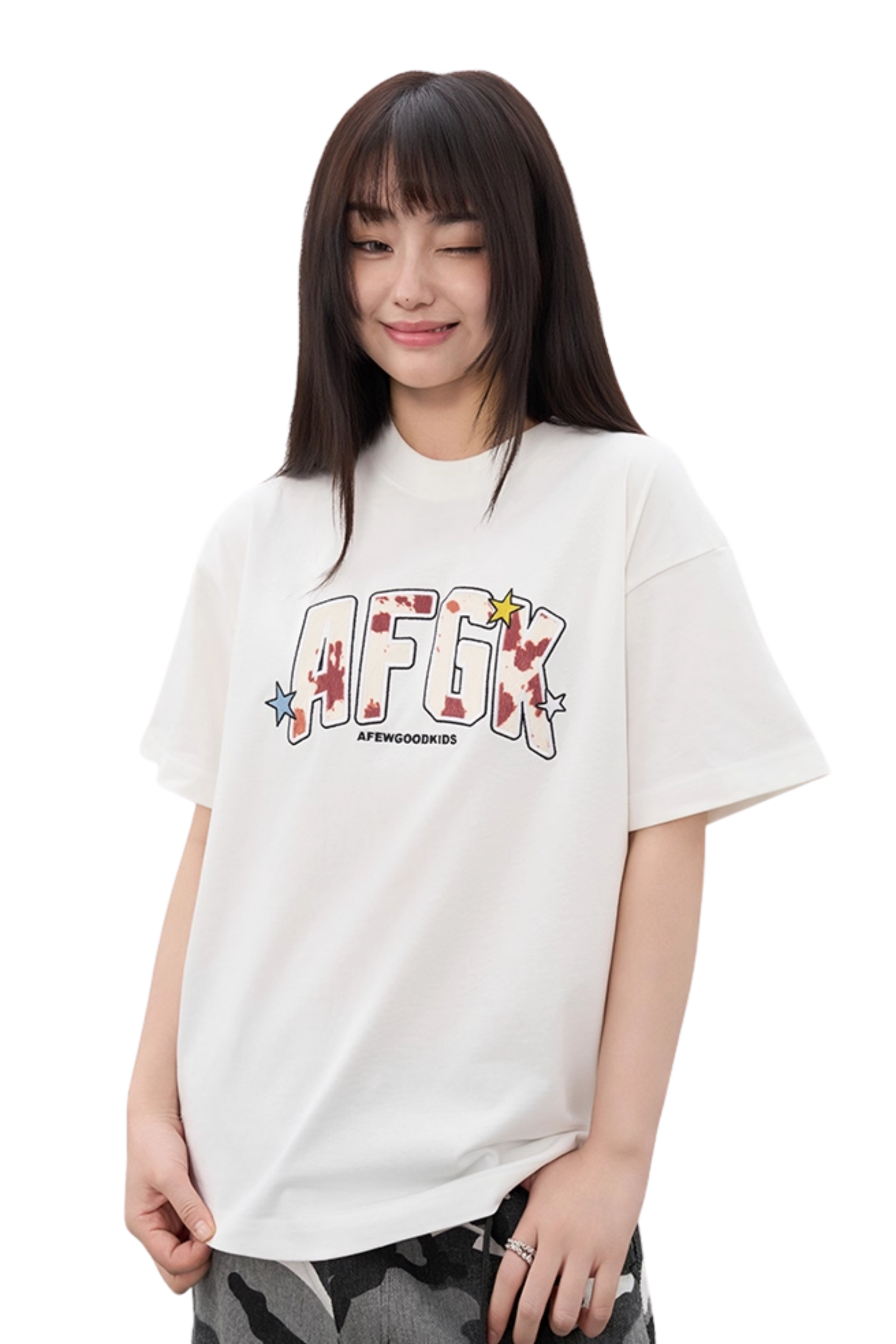 AFGK Cow Texture Patch Tee