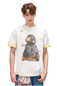 BJHG Men Cool‑Touch Sun‑Protection Quick‑Dry Tee American Retro Print Luxury Summer Top