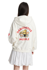 Dangerouspeople｜Zip Up Hoodie Drop Shoulder Streetwear