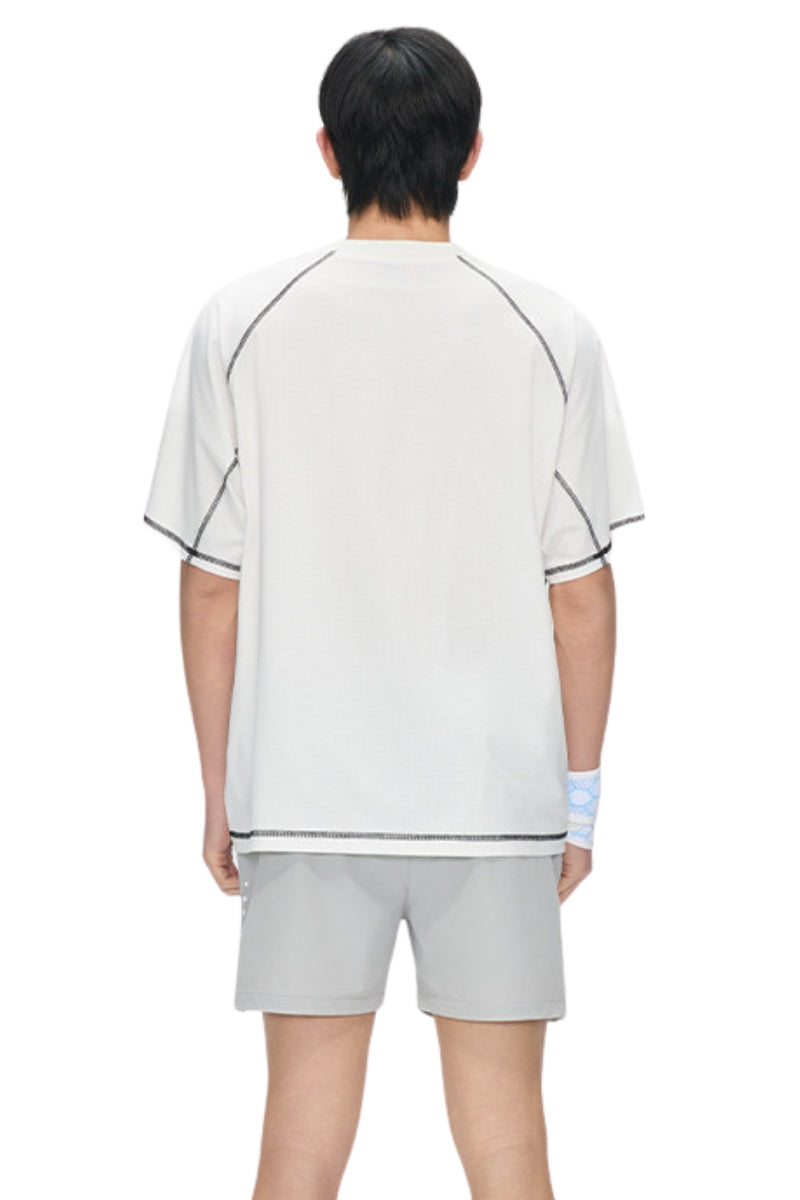 AFGK 7A Anti-Bacterial Flatlock Stitch T-Shirt, Unisex Loose Summer Sports Tee