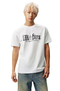 MEDM Star Beaded Camo Oversized Couple Summer Tee