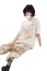 MEDM Dream Bubble Manga Flower All Over Print Heather Tee