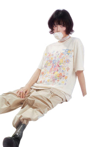 MEDM Dream Bubble Manga Flower All Over Print Heather Tee