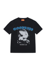 AFGK Rhinestone Vintage Screen Print Tee Unisex American Street Loose T-shirt